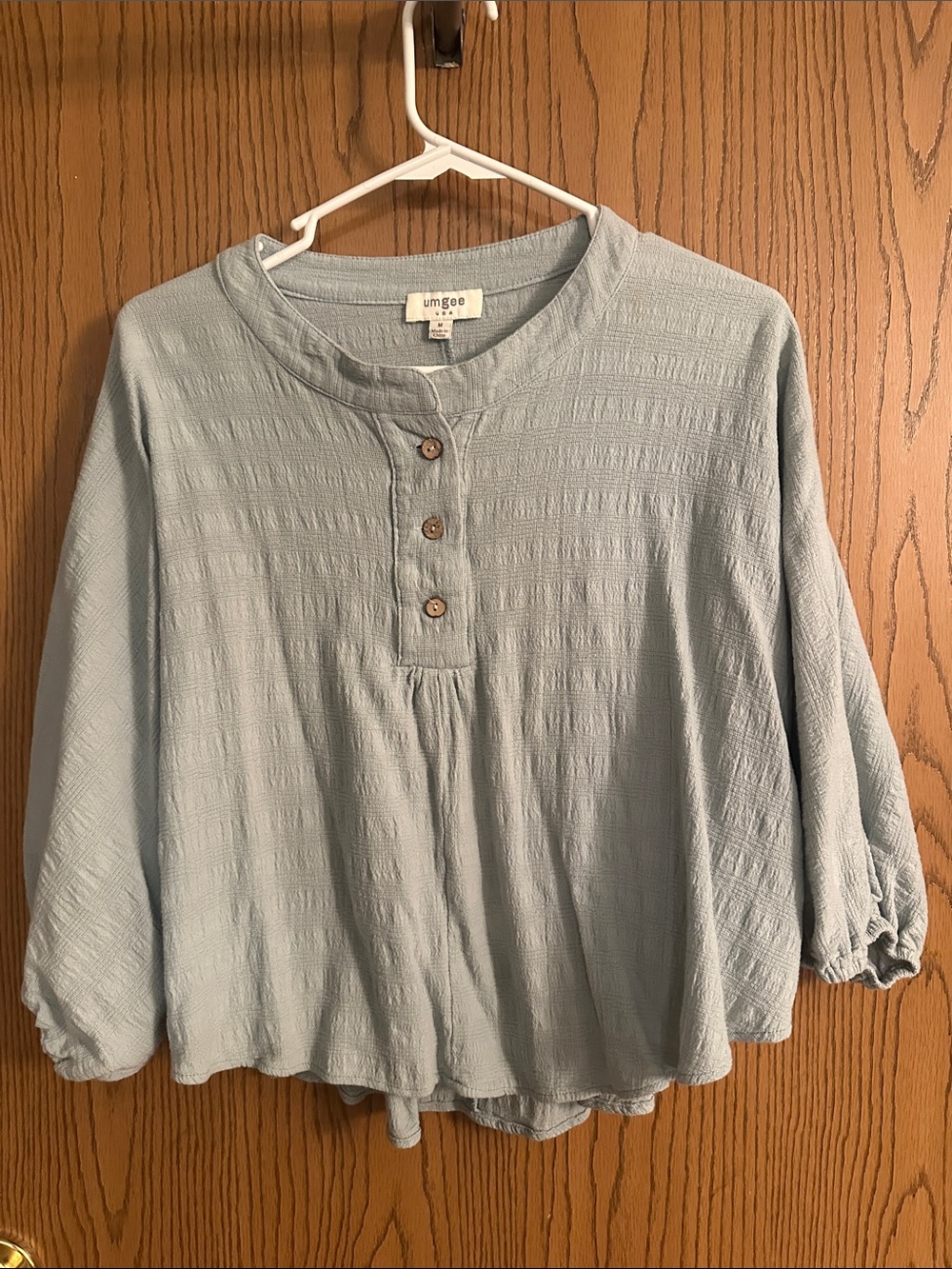 Dressy mix of a green and blue top size medium